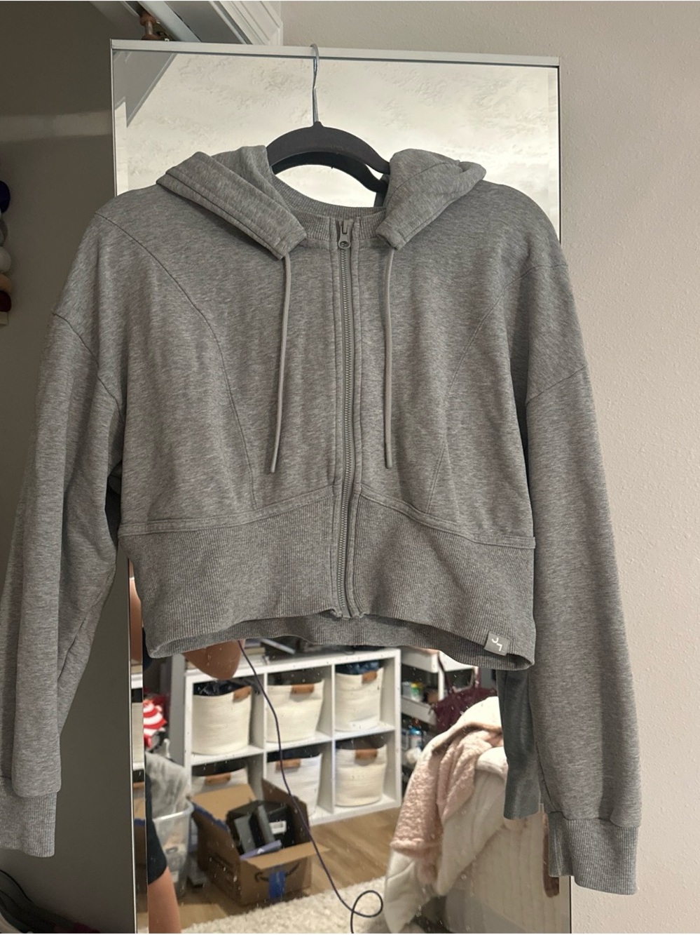 JoyLab Light Gray Full-Zip Hoodie